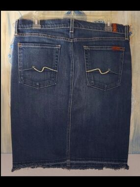 7 For All Mankind Denim Skirt